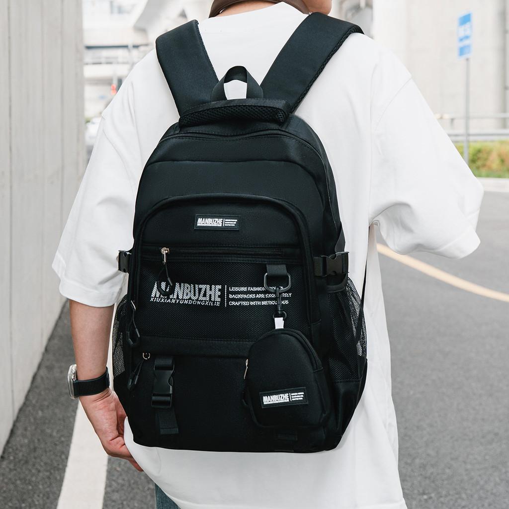 Style Backpack For Men Women Large Capacity Travel Schoolbag With Multiple Compartments
