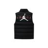Jordan Solid Color Stand Collar Sleeveless Vest Kids Vests Black JD2342004GS-003