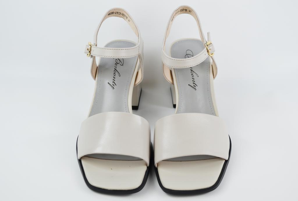 Sandali da donna Berkonty 2080117 35 Pelle grigio chiaro