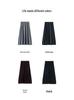 Le Kasha Fine Wool Women's Long Dress - Machine Washable, Autumn/Winter High-End Umbrella Skirt