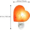 Heart Lamp, Salt Night Light Plug In, Natural Original Crystal Himalayan Salt Rock Lamp for Lighting, Decoration and Air Purifying