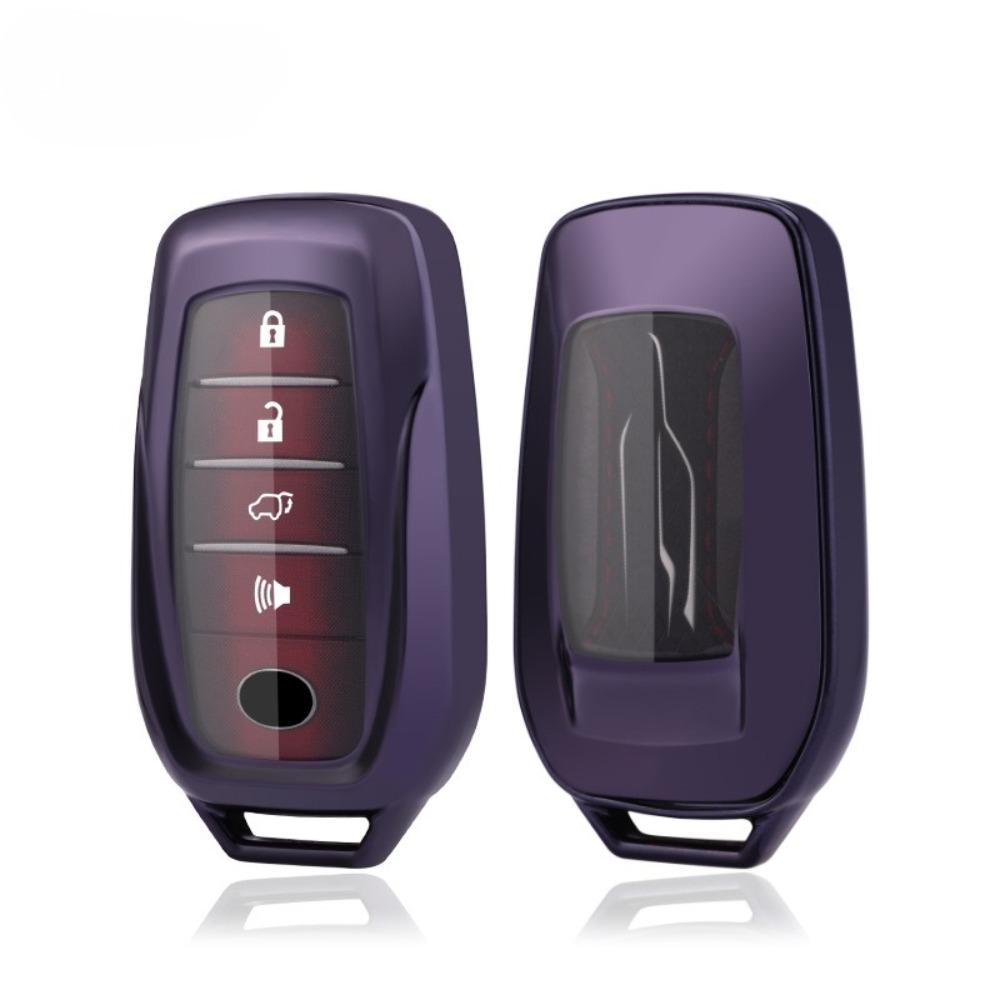 Car Key Case Cover for Toyota Alphard RAV4 Land Cruiser Prado LM300H Leather Key Shell Protector