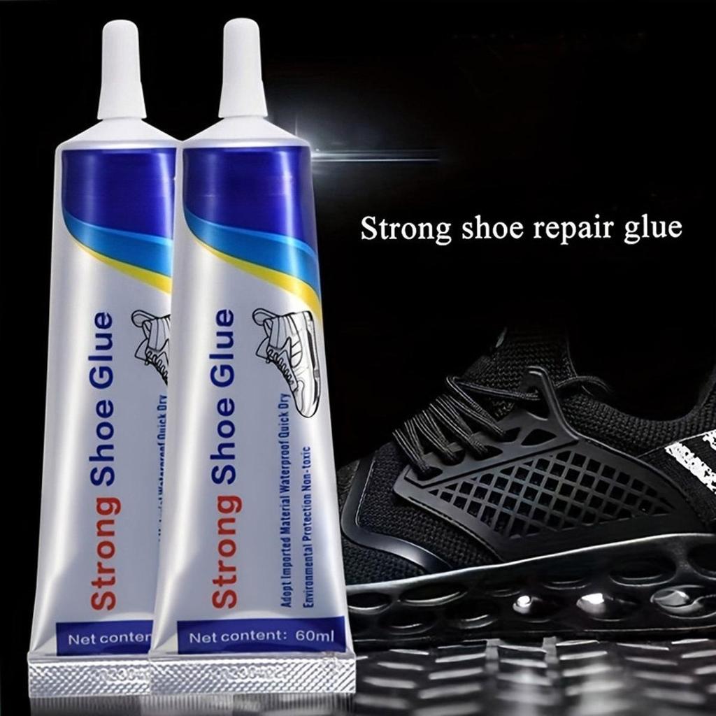 Adhesivo Fuerte para Reparación de Calzado - Adhesivo de Material Plástico Flexible Transparente, Solución Tubular de Secado Rápido para Fijación de Calzado, Adhesivo para Calzado