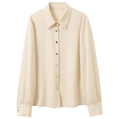SANCAL 2026 Spring Lapel Loose-Fit Blouse