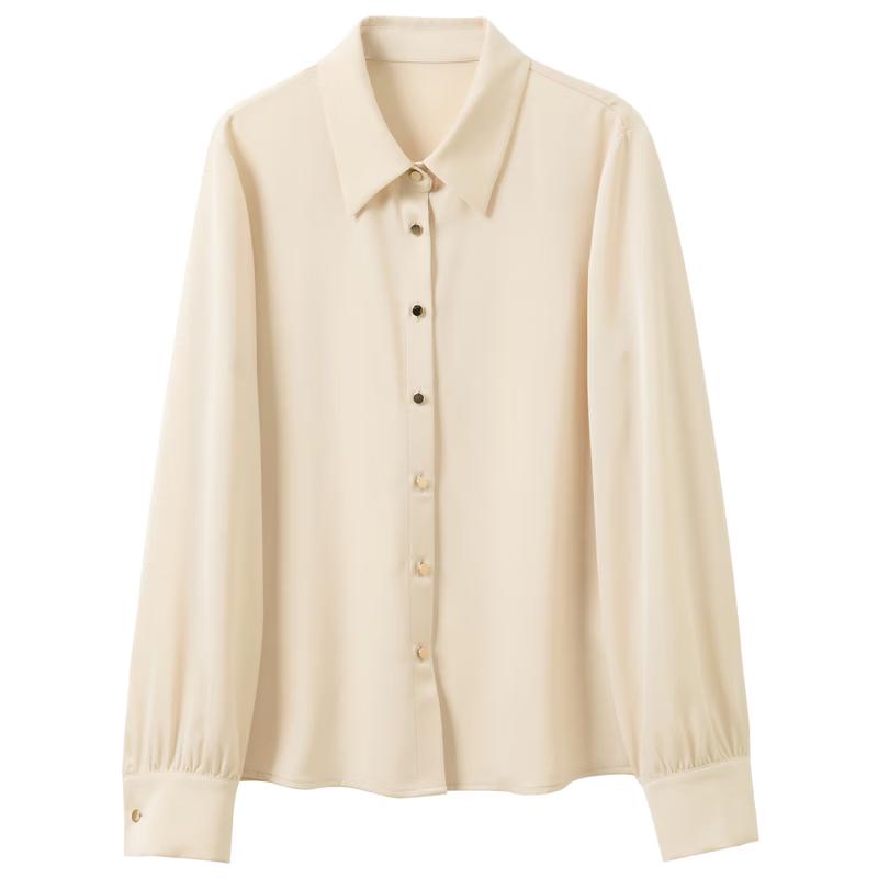 SANCAL 2026 Spring Lapel Loose-Fit Blouse