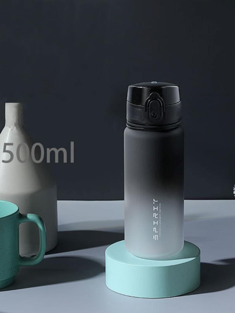 1PC 500ml, 650ml, 1000ml Large Capacity Plastic Gradient Water Cup, Outdoor Sports Water Cup, Direct Drinking Water Bottle for E