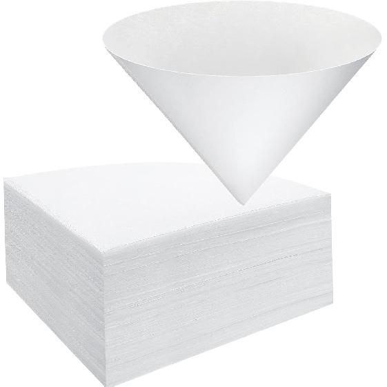 

Yexiya 150 Pieces 10 x 10 Inches White Cone Filters Food Cooking Oil Filter Grease Filters Oil Funnel Filters for Maple Syrup Making and Oil