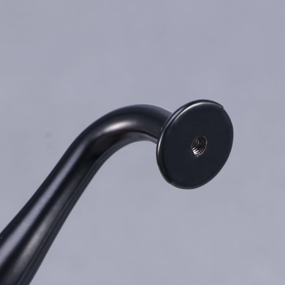 Matte Black Flat Door Handle Hardware Solid Aluminum Cabinet Pulls with Screws 4.49 Inch for Kitchen Cabinets Bedroom Dressers Wardrobes Furniture