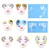 7styles/set Reusable Face Paint Stencil Body Painting Template Flower Butterfly Facial Design Face Paint Stencil