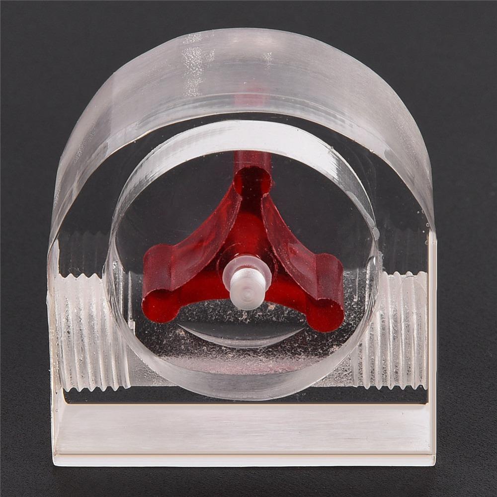 G1/4 Thread Flow Meter Sturdy Red Indicator Water Cooling Flow Meter Transparent Water Cooling System Flow Meter