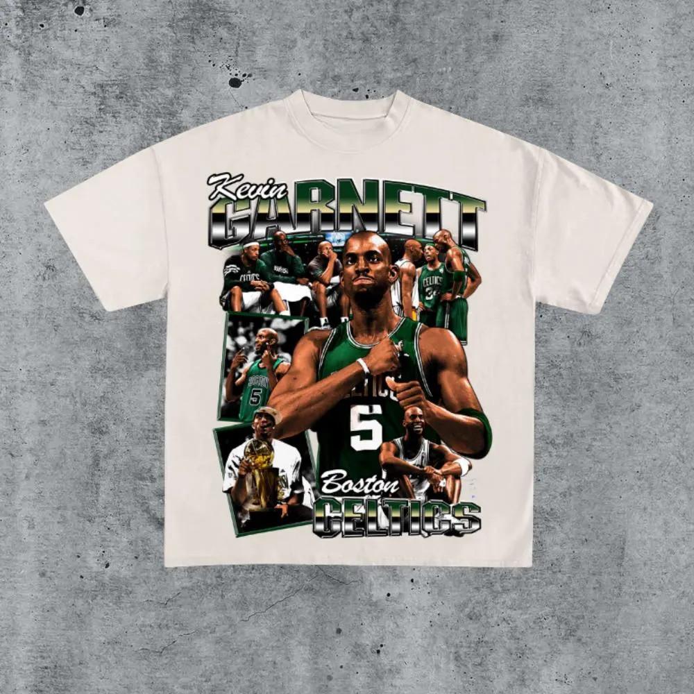 

KE.VIN GARNETT Basketball Retro Vintage Bootleg T Shirt Gift for Fan S-5XL Unisex T-Shirt S
