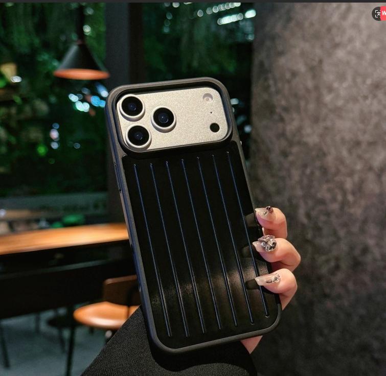 Husă de lux Sle Busines cu senzație de gheață din aliaj cu dungi ondulate 3D pentru IPhone 17 Pro Max 16 15 14 Pro Max Husă de protecție anti-cădere