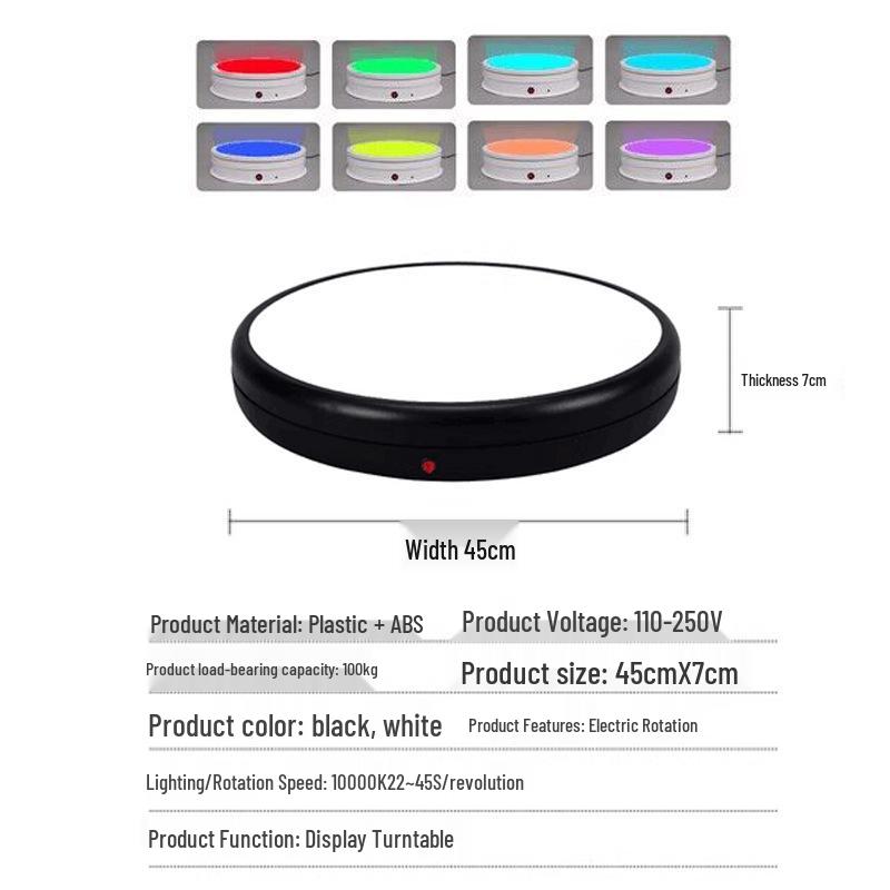 360° LED Adjustable Rotating Display Stand