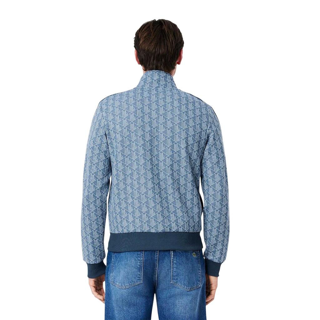 Lacoste Mens Paris Jacquard Zipped Track Jacket