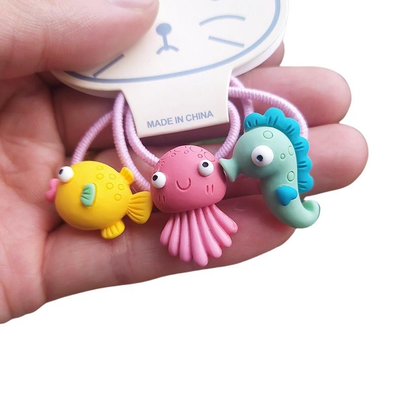 3PCS New Cute Cartoon Clouds Rainbows Princess Headwear Kids Elastic Hair Bands Children Tie Girls Accessories Baby Headdress