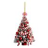 Acrylic Christmas Tree Ornament Cute Acrylic Tree Pendant Cartoon Car Flat Pendants  Xmas Gift