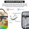 Wolf wütendes Tier  Lunchtasche Tragbar Aluminiumfolie Verdickt Isoliert Lunch-Tasche Geschenk Wasserdicht Lunch-Tragetaschen