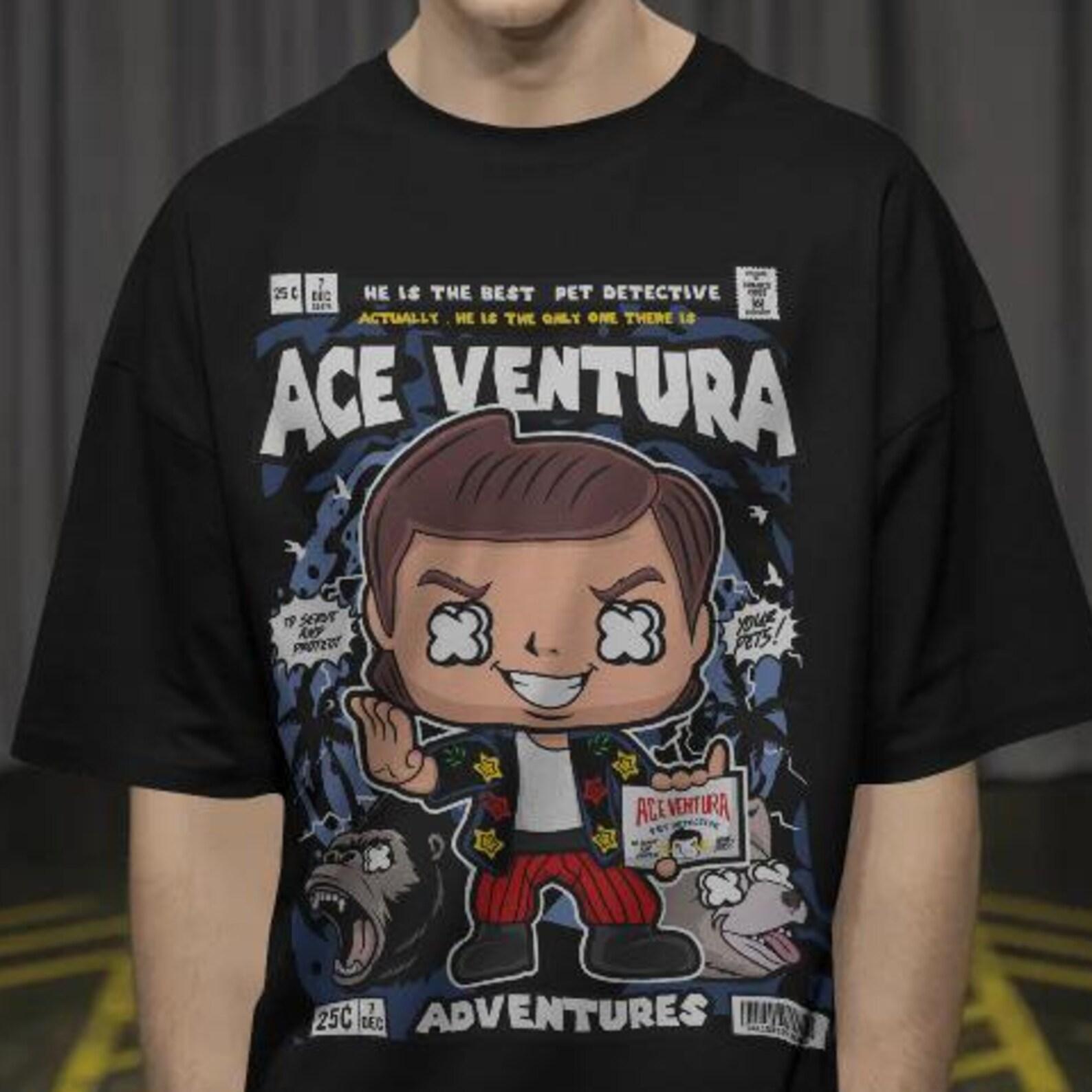 Comfort Colors Ace Ventura Shirt - Retro Movie Comic Style Tee S