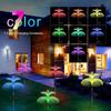 1PC Outdoor Solar Garden Lights 7 Colors Solar Jellyfish Reed Lights For Patio Pathway Lawn Festival Party Landscape Decoration