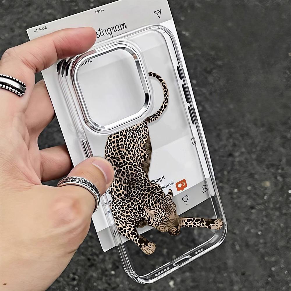 Mighty Leopard Phone Case For iPhone 17 Air 16 Pro Max 15 14 Plus 13 12 11 17E 16E Shockproof Silicone Back Cover