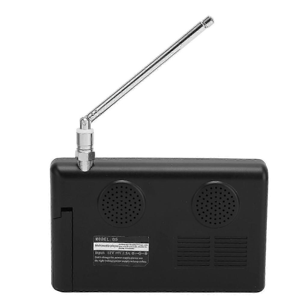 Televisor Portátil de 5 Pulgadas Compatible con DVB-T Recargable Mini Televisión Digital 1080p