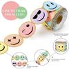1roll Happy Stickers Color Smile Bulletin Board Decorative For Back To School Classroom Blackboard Decoration Stationery Sticker