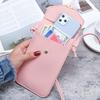 Women's Trendy PU Leather Phone Wallet & Retro Crossbody Coin Purse
