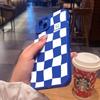 White Grid Phone Case For iPhone 14 13 15 Pro Max 11 12 Pro Mini 7 8 14 15 Plus X XS Max XR Shockproof  Fashion Case Back Cover