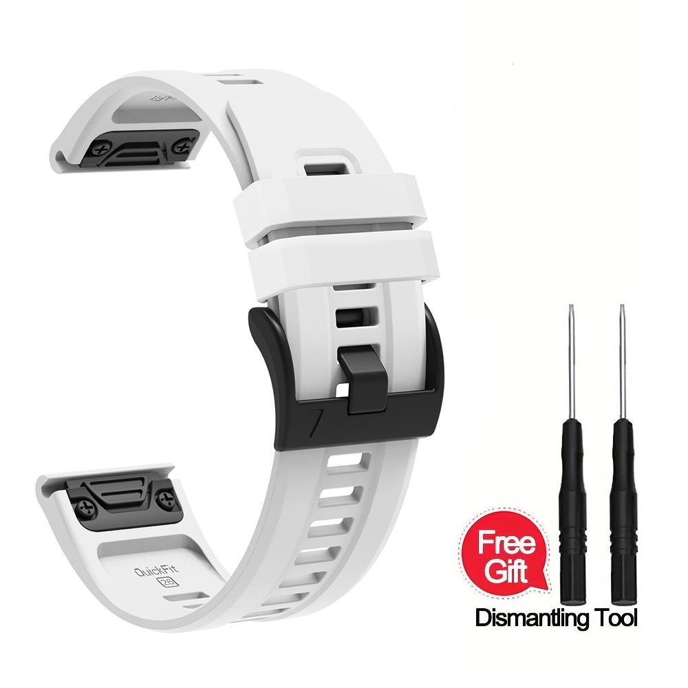 Silicone Watch Strap 26mm 22mm For QuickFit Garmin Band Fenix 8 7X 7 7S 6X 6 Pro 5 5X Epix 2 Forerunner 965 955 945 Instinct 2