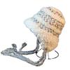 Japanese Autumn and Winter Plush Warm Tassel Braided Lei Feng Hat for Women Korean Version Sweet and Cute Colorful Bean Knitted Woolen Hat