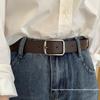Unisex High-End Korean-Style Matte Leather Belt: Elegant and Versatile for Jeans and Students