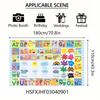 2D Colorful Kids Learning Chart Tapestry, Classroom & Nursery Decor