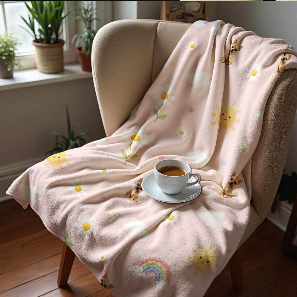 Classic Xmas Mix Anime Cartoon Flannel Blanket Soft Warm Throw for Bedroom Sofa Car Kids Holiday Gift