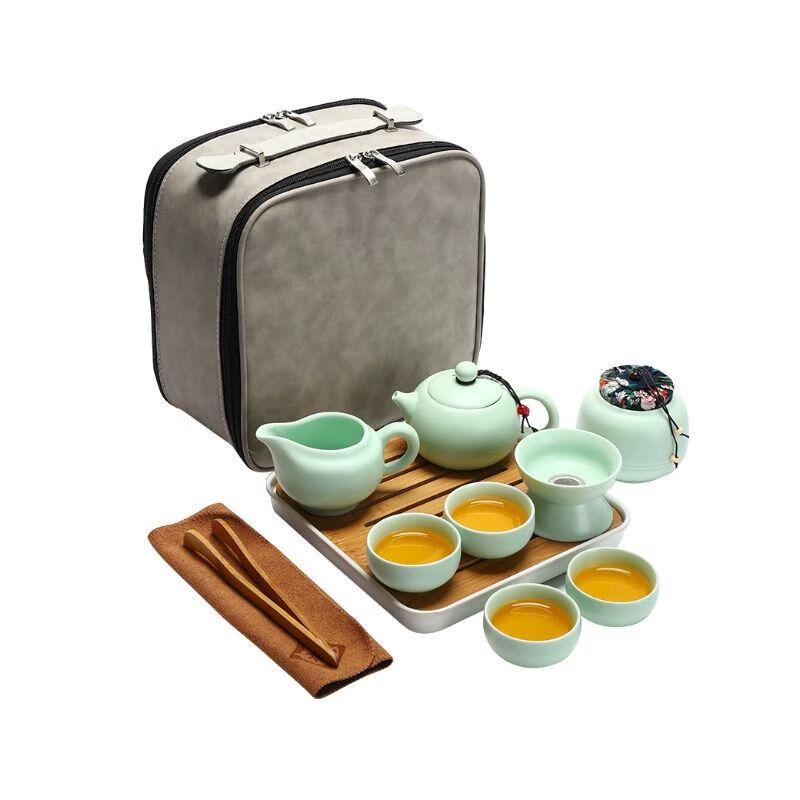 Jiakangming Ge Kiln Portable Kung Fu Tea Set