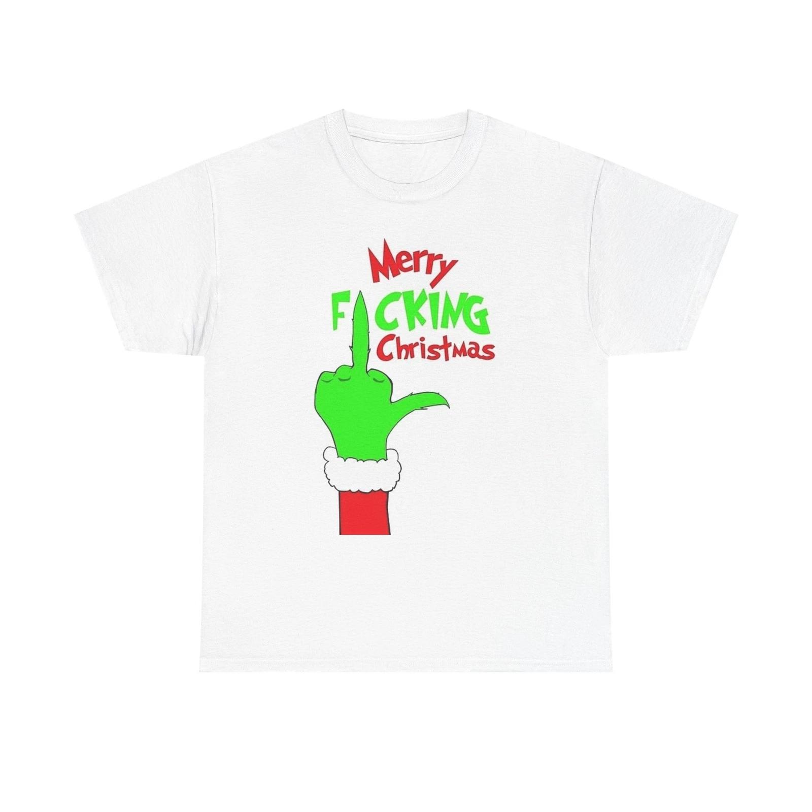 Men s and Women s T-shirts Merry Christmas Grinch XXL