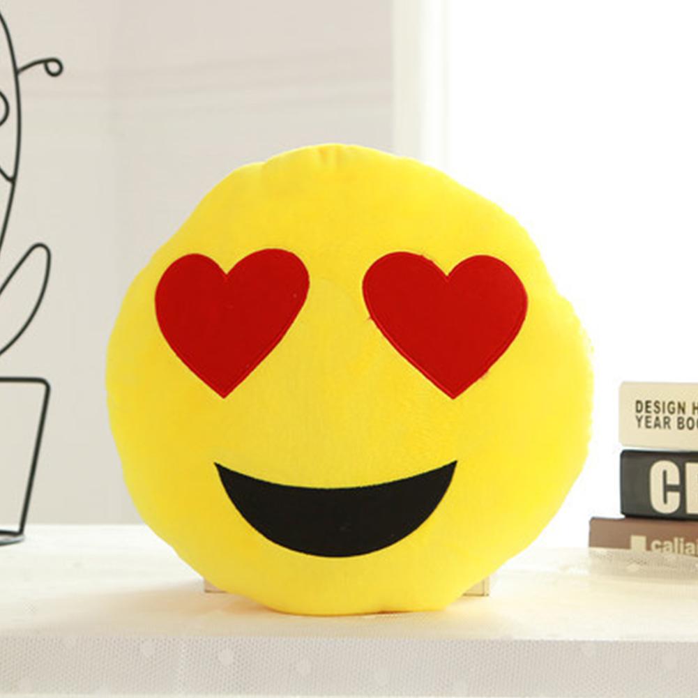 

Cute Stuffed Throw Pillow for Office Home Decor Two red hearts