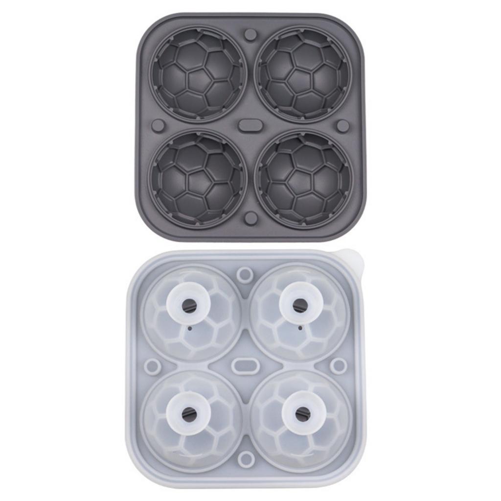 Soccer Ice- Molds - Large 2.3 Inch Silicone Soccer Ball Ice Mold For Game Day Parties