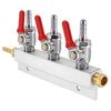 High Quality CO2 Gas Splitter Durable Metal Materials Home Brewing Supplies CO2 Regulator For Beverage Dispensing