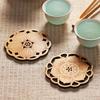 Bamboo Vintage Tea Cup Kitchen Drink Coffee Mug Home Decoration Cup Mat Coaster Placemat