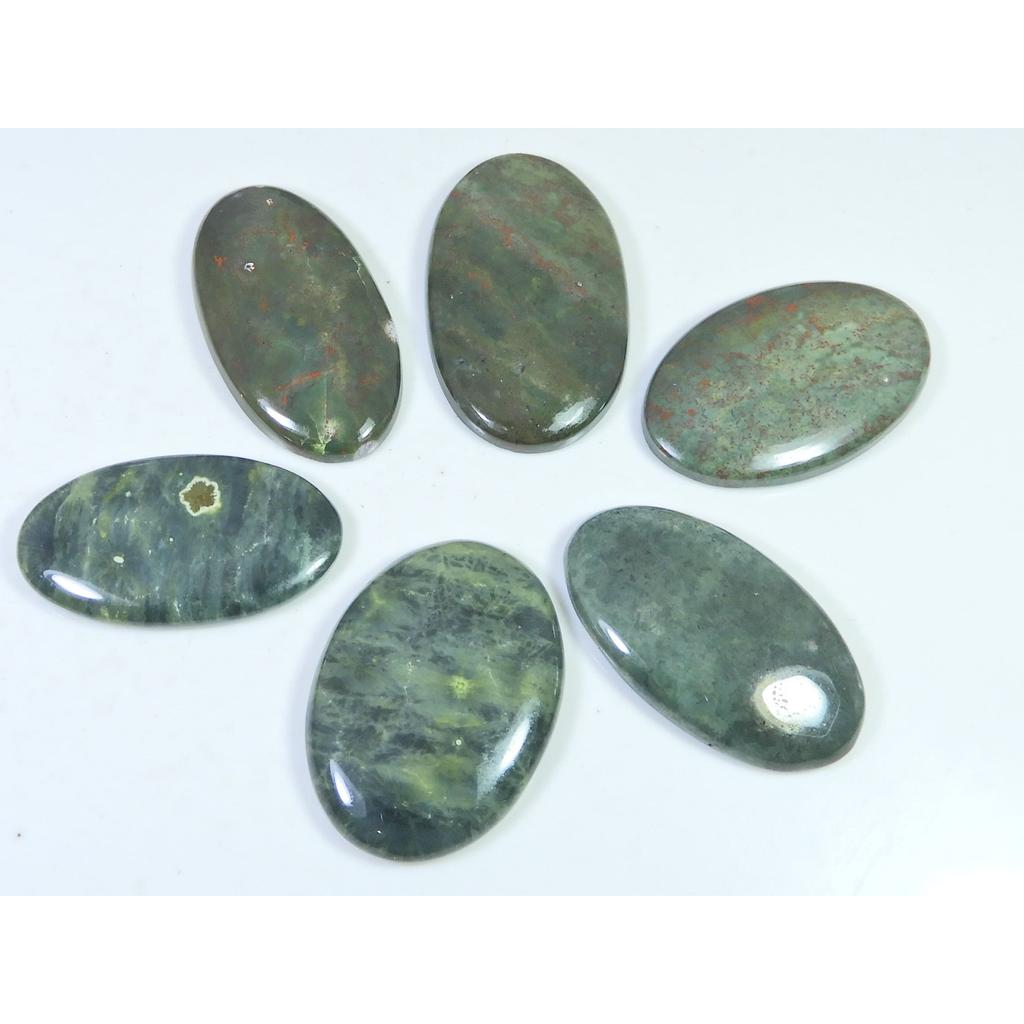252Cts. Natural Ocean Jasper Oval Shape Cabochon Loose Gemstone 06 Pcs Lot C-1851