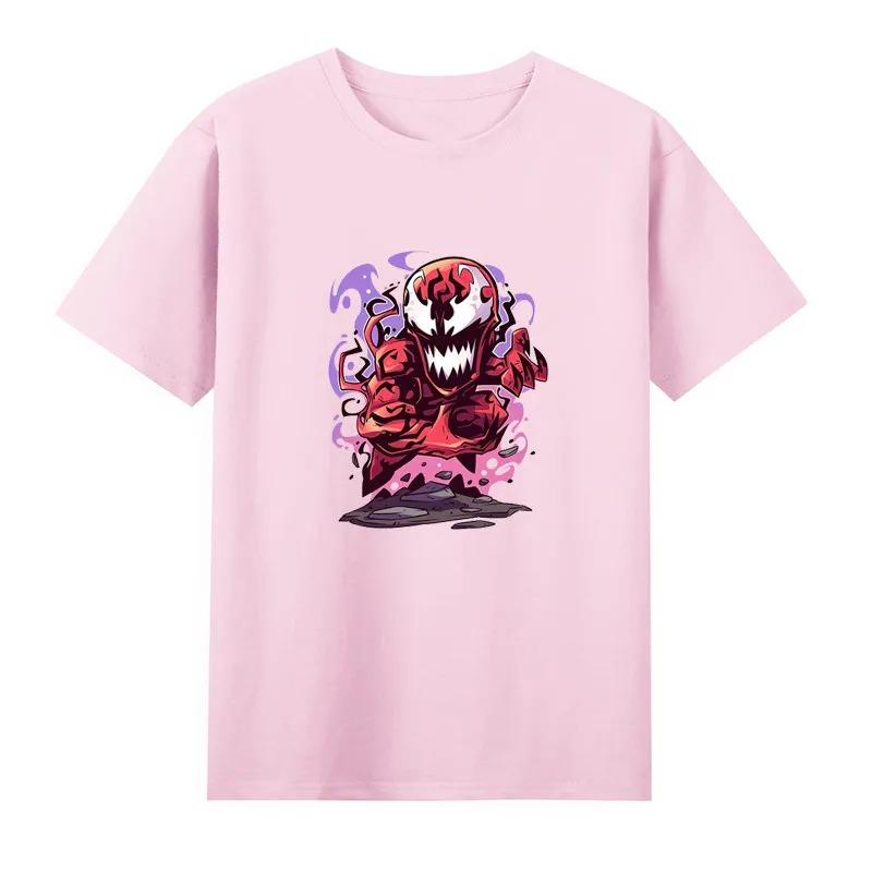 2026 Venom Marvel Peripherieartikel Bedrucktes Kinder-T-Shirt Rundhals Reine Baumwolle Familienkleidung für Eltern und Kinder