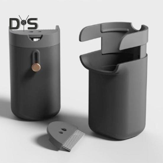 Trash Can 0.5L Mini Hanging Desktop Garbage Can with Broom Brush Compact Design Easy To Install Tiny Trash Bin Countertop Wastebasket