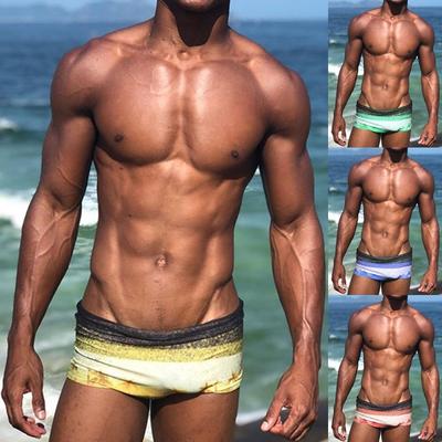 Mens Underwear Gradient Color Skull Boys Boxer Brief