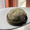 Autumn and Winter New Simple Lamb Wool Warm Landlord Hat Men and Women Casual Versatile Solid Color Hip Hop Melon Hat Tide