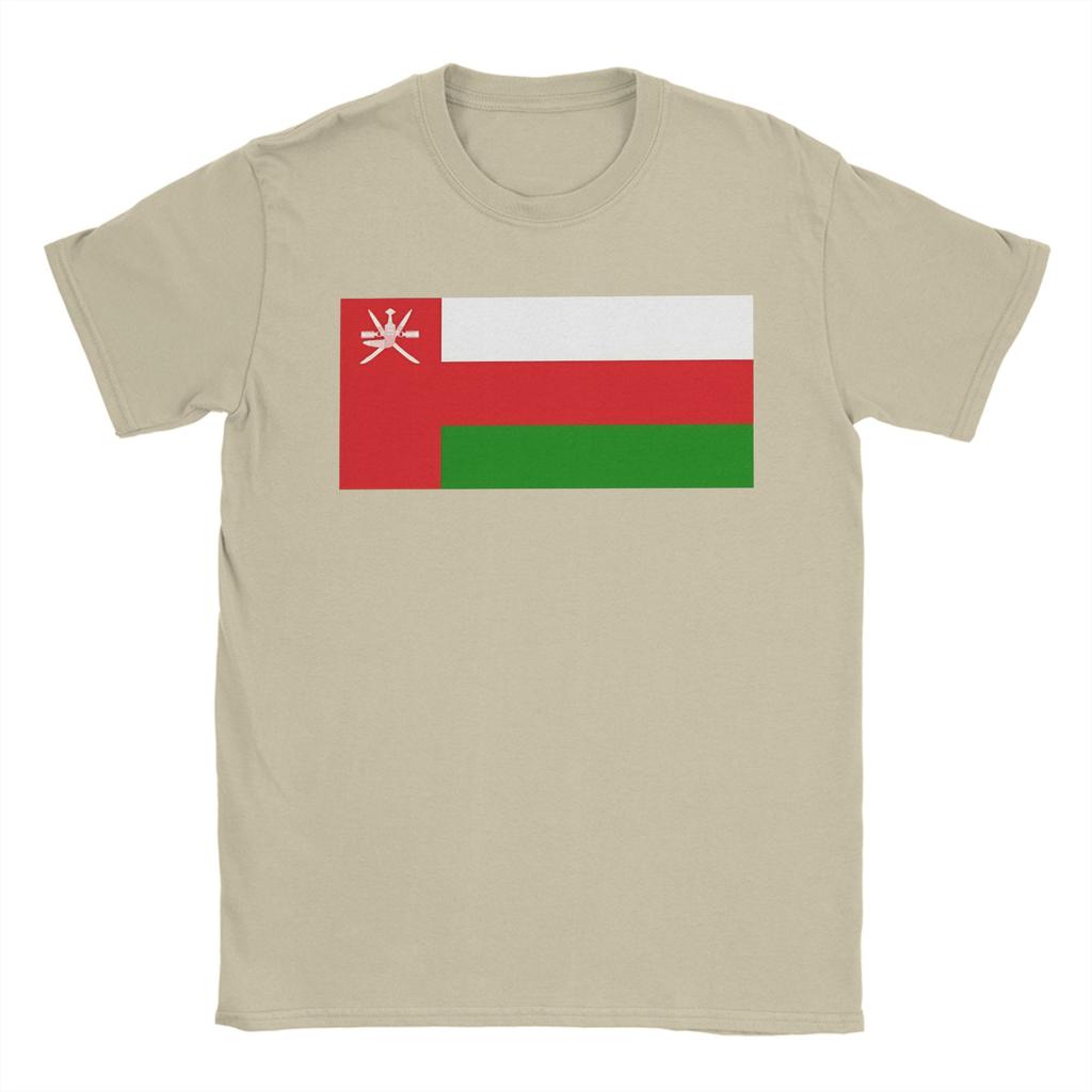 Oman Vlag Puur Katoen T-shirt Voor Mannen Zomer Klassiek T-shirts Ronde Hals Hip Hop T-shirts Oversized Dropshipping Tops
