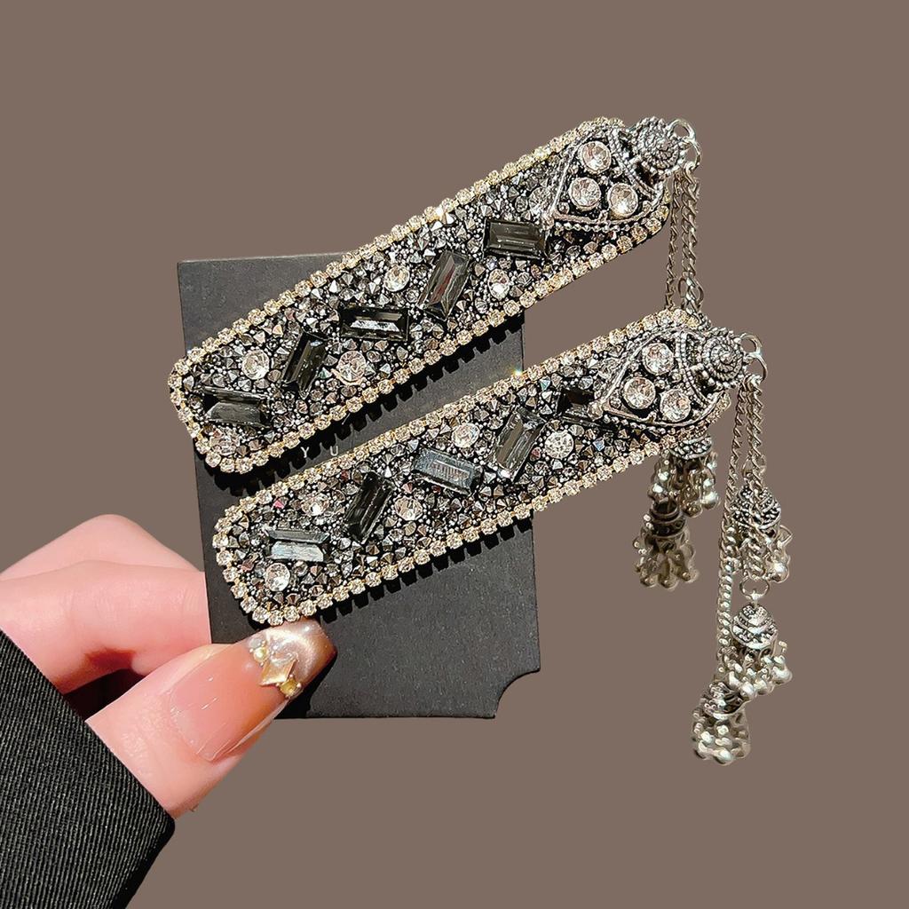 New Chinese Style Tassel Hair Clip Light Luxury Ethnic Mongolian Bangles Hair Accessories for Women Wedding Party