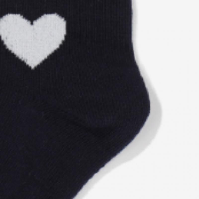 [fila Kids] All Over Heart Pattern Long Neck Socks  Fk3scf5356f Did  q0zFk3scf5356fDid