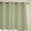 Šalvějově zelená texturovaná geometrické linie okenní závěsy pro obývací pokoj ložnici závěs moderní kuchyňské žaluzie závěsy