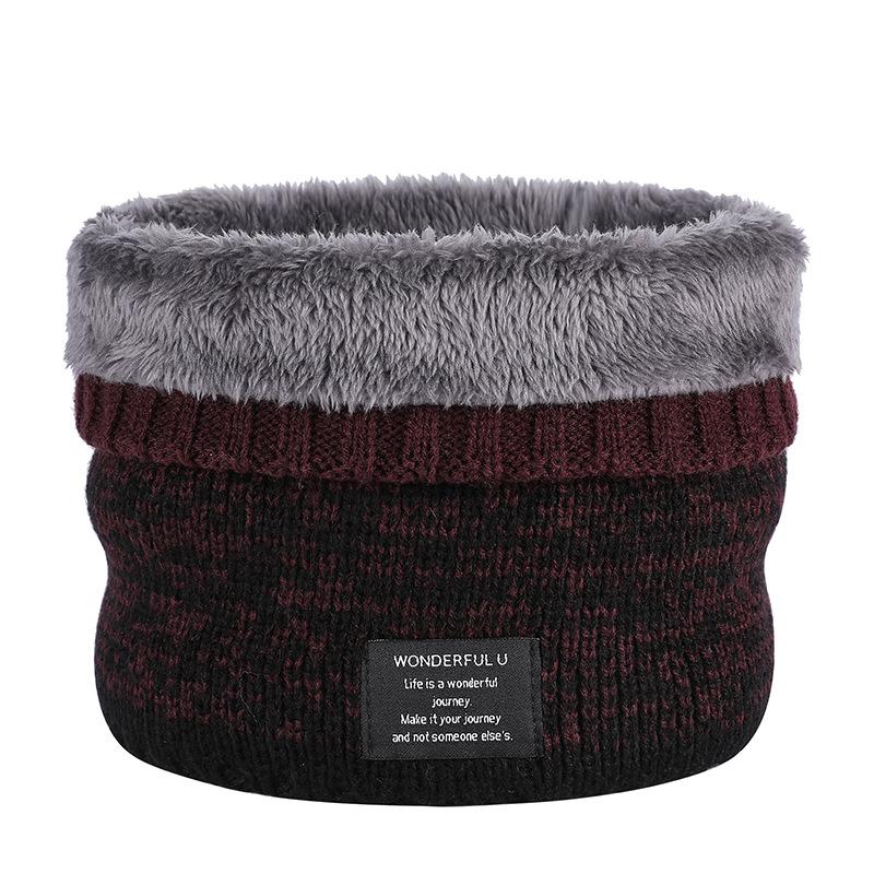 Парная мода градиентный цветной шейный платок унисекс зимний теплый вязаный шерстяной — фото 16