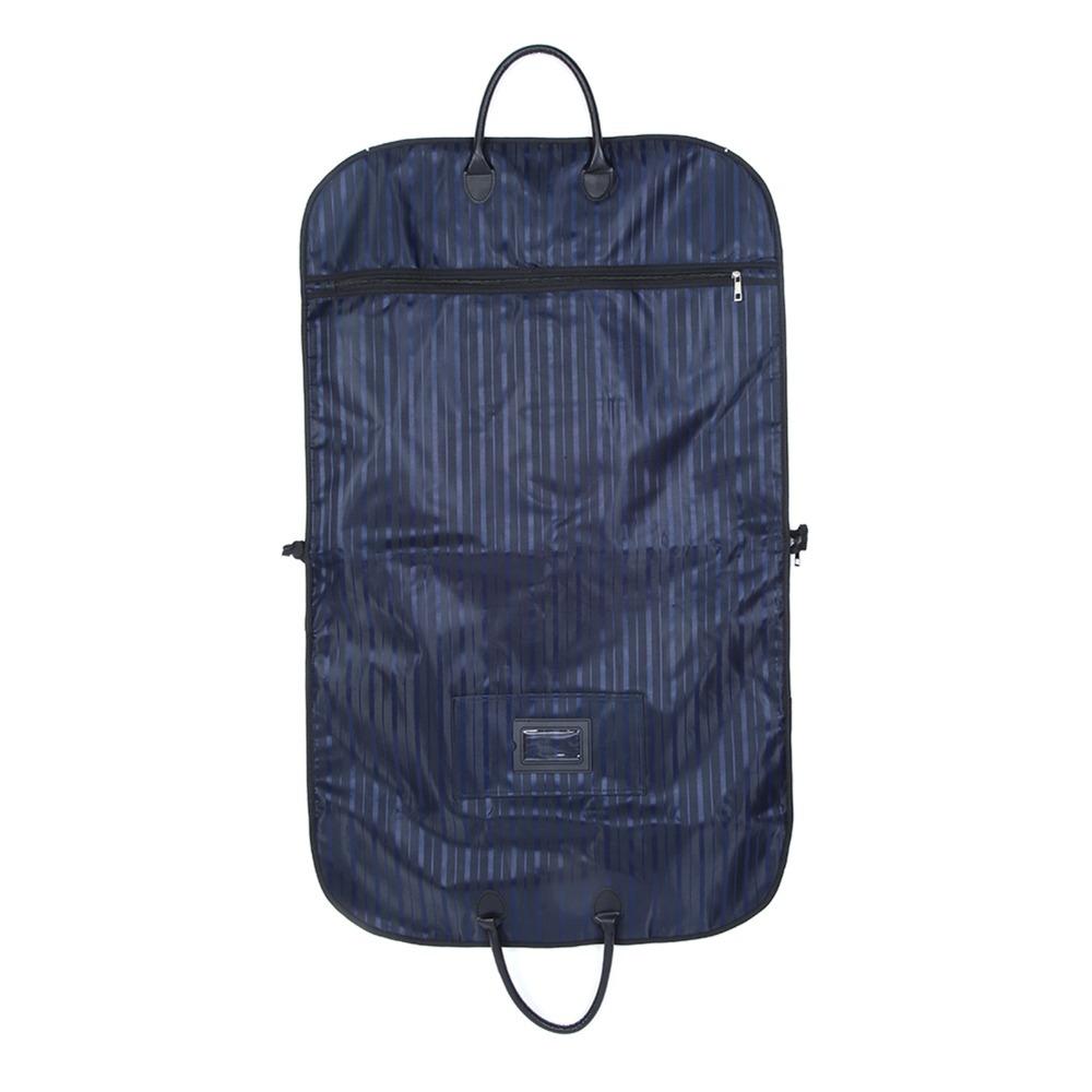 

Oxford Fabric Travel Storage Garment Bag Black Garment Hanging Clothes Protector Business Travel синій